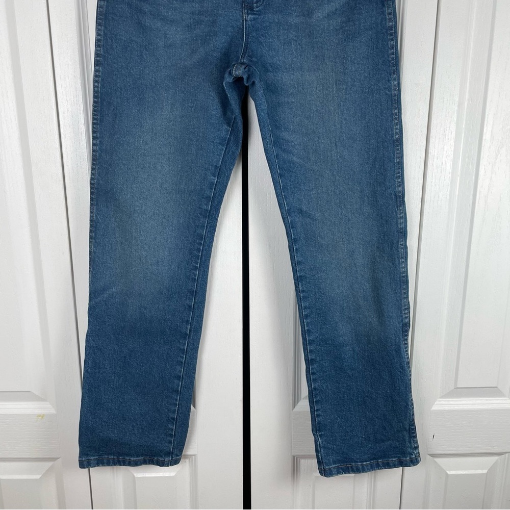 Wrangler A001 3030 Jeans Women’s 28 Blue Straight Leg Coastal Cowgirl Western - Picture 3 of 15